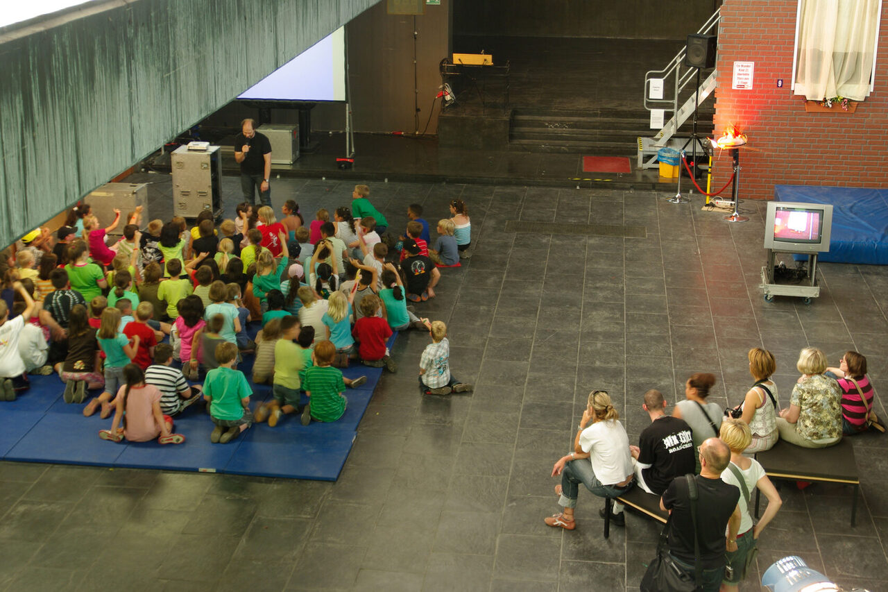 Een filmvertoning in het kader van het KinderKulturFestival